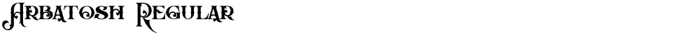 Arbatosh Regular