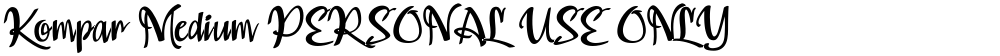 Kompar Medium PERSONAL USE ONLY