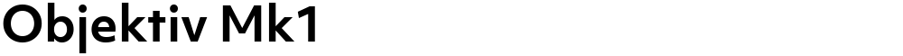 Objektiv Mk1