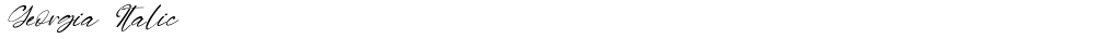 Georgia Italic