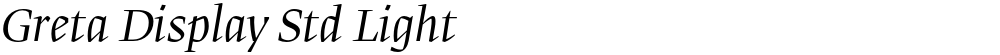 Greta Display Std Light