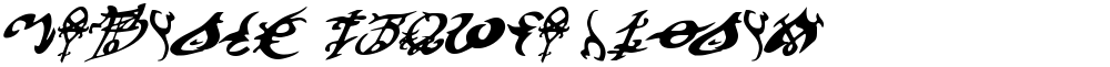 Devil's Tongue Italic